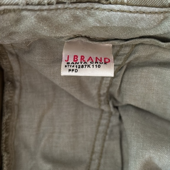 J Brand “Santa Cruz” 100% Cotton Military Style Pants Size 26 - Picture 7 of 8